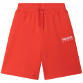 Einfarbige Baumwoll-Shorts KENZO KIDS Für JUNGE