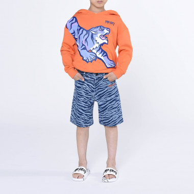 Bermuda met denim-effect KENZO KIDS Voor