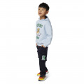 Pantalon en flanelle rayée KENZO KIDS pour GARCON