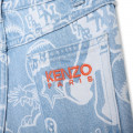 Pantaloni di jeans con stampa KENZO KIDS Per RAGAZZO