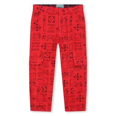 Printed trousers with pockets KENZO KIDS for BOY