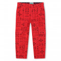 Printed trousers with pockets KENZO KIDS for BOY