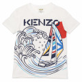Camiseta con serigrafía velero KENZO KIDS para NIÑO