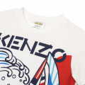 T-shirt serigrafata veliero KENZO KIDS Per RAGAZZO