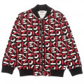 Zipped jumper with varsity-style collar KENZO KIDS for BOY