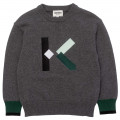 Loose embroidered jumper KENZO KIDS for BOY