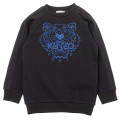 Embroidered fleece sweatshirt KENZO KIDS for BOY