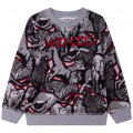 Savannah-print fleece sweatshirt KENZO KIDS for BOY