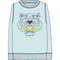 Fleece sweatshirt with print KENZO KIDS for BOY