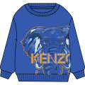 Fleece sweatshirt with embroidery KENZO KIDS for BOY