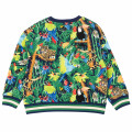 Sweater met tropische print KENZO KIDS Voor