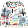 Printed fleece sweatshirt KENZO KIDS for BOY