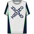 T-shirt van gemêleerd katoen KENZO KIDS Voor
