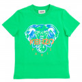 T-shirt en coton avec imprimé KENZO KIDS pour GARCON