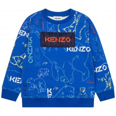 Sweat-shirt en molleton imprimé KENZO KIDS pour GARCON