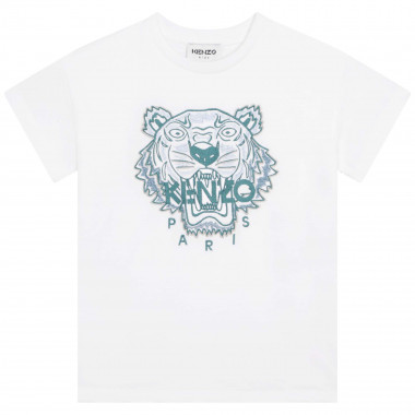 Baumwoll-T-Shirt mit Stickerei KENZO KIDS Für JUNGE