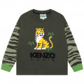 Bedrukte fleece sweater KENZO KIDS Voor