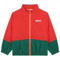 Two-tone zip-up sweatshirt KENZO KIDS for BOY