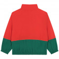 Sweat-shirt zippé bicolore KENZO KIDS pour GARCON
