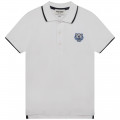 Polo shirt with Tiger patch KENZO KIDS for BOY