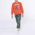 Sweat-shirt en molleton brodé KENZO KIDS pour GARCON