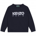 Sweat-shirt en coton brodé KENZO KIDS pour GARCON