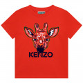 T-shirt en coton imprimé KENZO KIDS pour GARCON