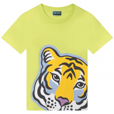 T-shirt with tiger print KENZO KIDS for BOY