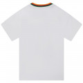 T-shirt met gestreept boordje KENZO KIDS Voor