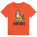 T-shirt imprimé devant et dos KENZO KIDS pour GARCON