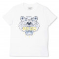T-shirt with Tiger print KENZO KIDS for BOY