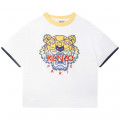 T-shirt with embroidery KENZO KIDS for BOY
