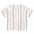 Camiseta de algodón de rayas KENZO KIDS para NIÑO