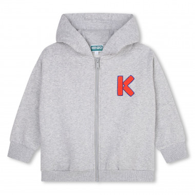 Hooded zip-up sweatshirt KENZO KIDS for BOY
