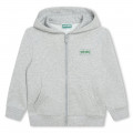 Sweat-shirt zippé en molleton KENZO KIDS pour GARCON