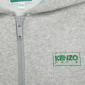 Sweat-shirt zippé en molleton KENZO KIDS pour GARCON