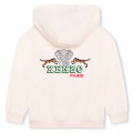 Fleece sweatshirt met rits KENZO KIDS Voor
