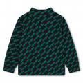 Baumwoll-sweater mit zip KENZO KIDS Für JUNGE