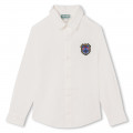 Cotton shirt with patch KENZO KIDS for BOY