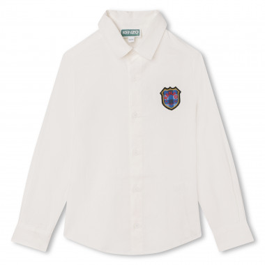 Baumwoll-hemd mit badge KENZO KIDS Für JUNGE