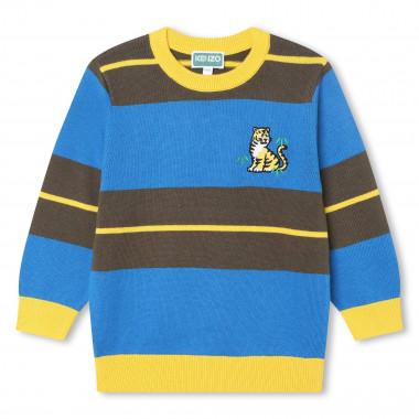 Dreifarbiger strick-pullover KENZO KIDS Für JUNGE