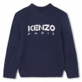 Knitted jumper with motif KENZO KIDS for BOY