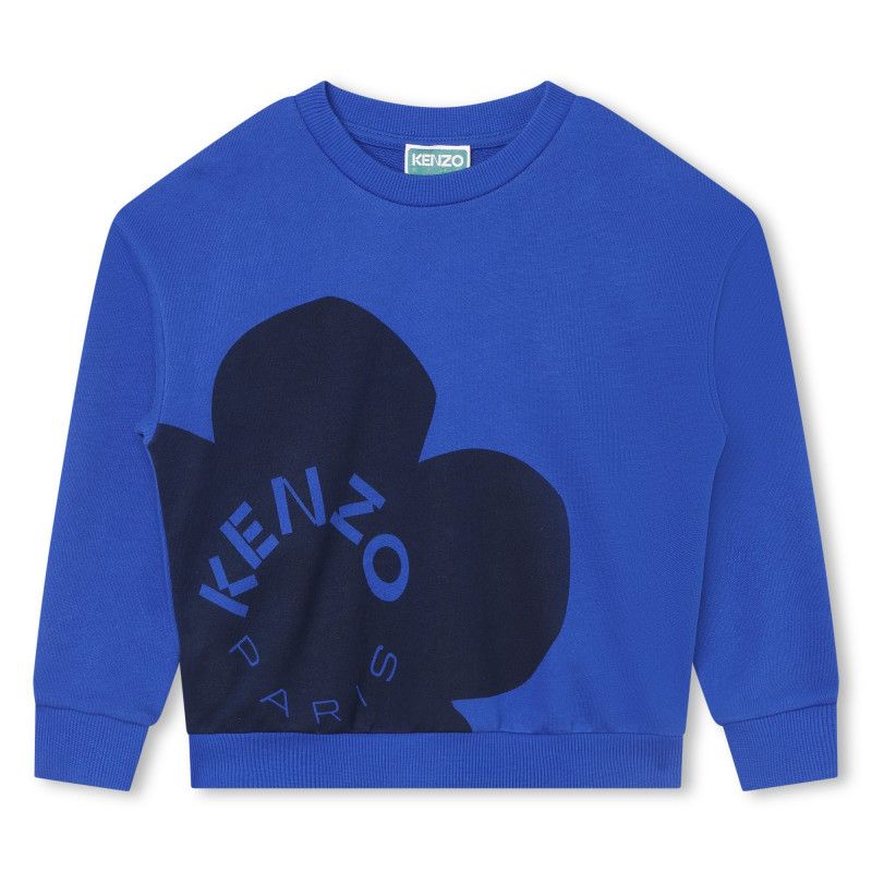 KENZO KIDS Sudadera con flor estampada niNo azul Kids around