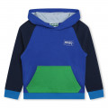 Tricoloured hooded sweatshirt KENZO KIDS for BOY