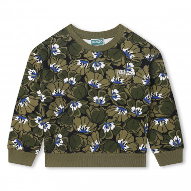 Sweatshirt met camouflageprint  Voor