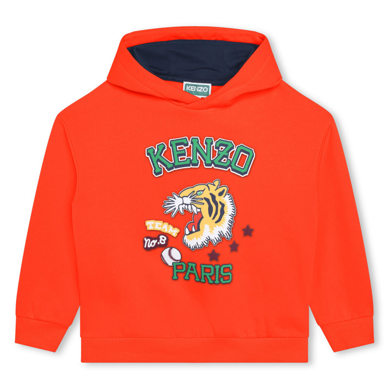 KENZO KIDS Brushed fleece sweatshirt boy red Kids around