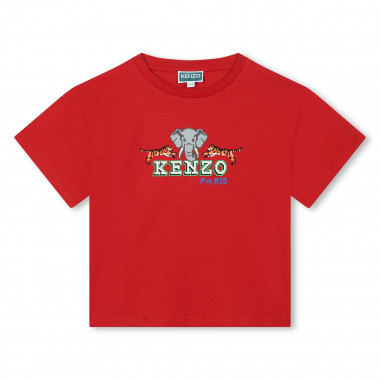 T-shirt with print on front KENZO KIDS for BOY