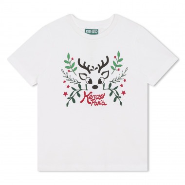 T-shirt en coton imprimé placé KENZO KIDS pour GARCON