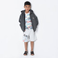 Hooded denim jacket KENZO KIDS for BOY