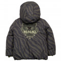 Hooded puffer jacket KENZO KIDS for BOY